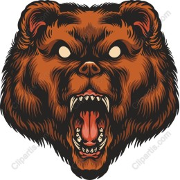 Ferocious Bear Head