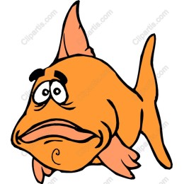 Whimsical Orange Fish