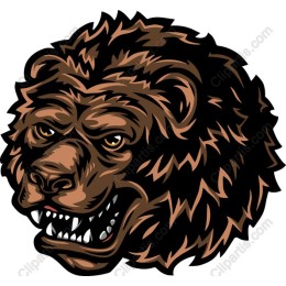 Fierce Bear Head