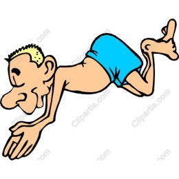 Summer Swim Cartoon