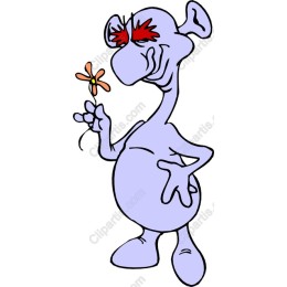 Whimsical Flower Character