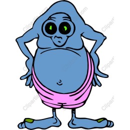 Quirky Blue Character
