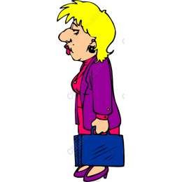 Stylish Businesswoman in Purple