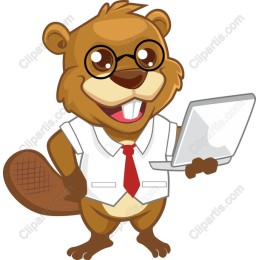 Charming Cartoon Beaver