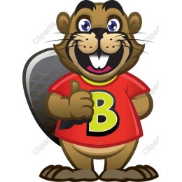 Charming Beaver Mascot