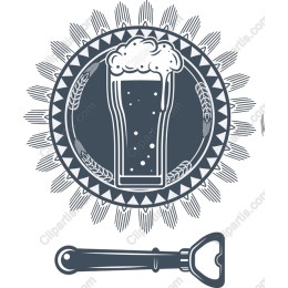 Vintage Beer Glass