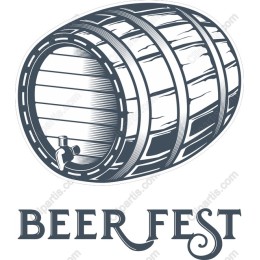 Beer Fest Vintage Barrel