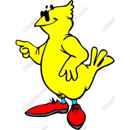 Whimsical Cartoon Bird
