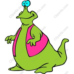 Whimsical Green Character