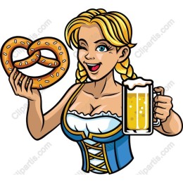 Oktoberfest Cheerful Character