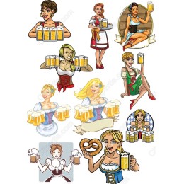 Bavarian Beer Maidens Set