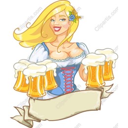 Cheerful Barmaid Beer