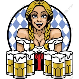 Bavarian Beer Maiden