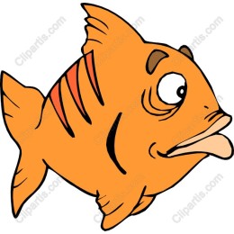 Whimsical Orange Fish