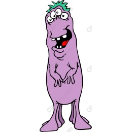 Quirky Purple Monster