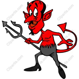 Playful Cartoon Devil