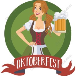 Oktoberfest Cheerful Woman