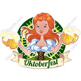 Oktoberfest Cheerful Character
