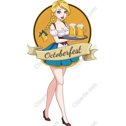 Oktoberfest Cheerful Maiden