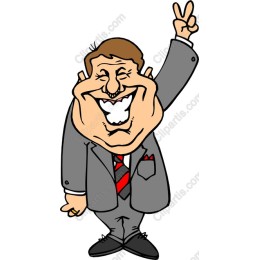 Victory Smirk Businessman