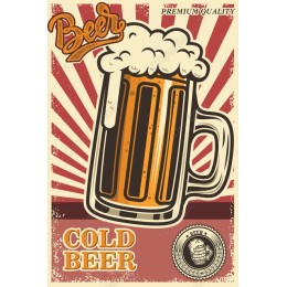 Cold Beer Retro