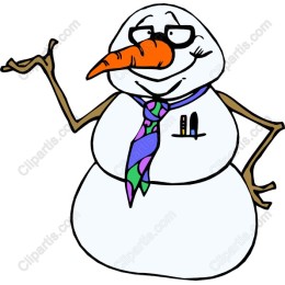Charming Cartoon Snowman