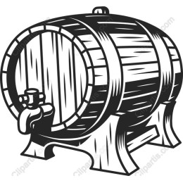 Vintage Wooden Barrel