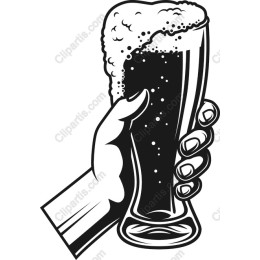 Hand Holding Beer Glass