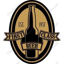 First Class Beer Vintage Logo