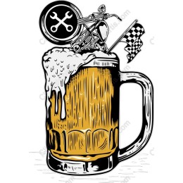 Motorcycle Beer Mug