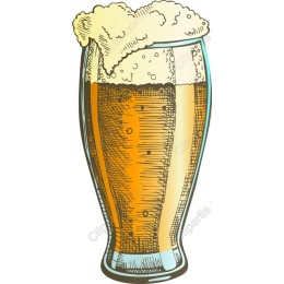 Frothy Beer Glass