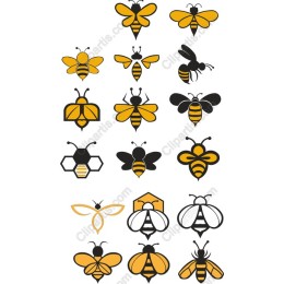 Buzzing Beauties: Bees Set