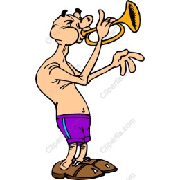 Quirky Trumpet Player
