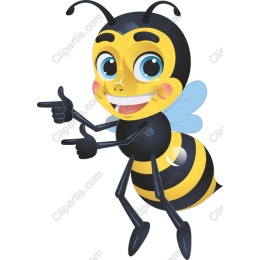 Buzzing Cartoon Bee