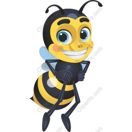 Cheerful Cartoon Bee