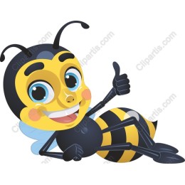 Cheerful Cartoon Bee