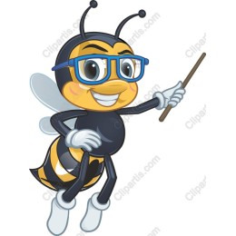 Cheerful Cartoon Bee