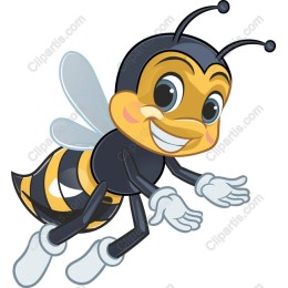 Cheerful Cartoon Bee