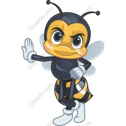 Charming Cartoon Bee
