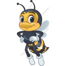 Charming Cartoon Bee