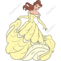 Enchanting Princess in Yellow Gown