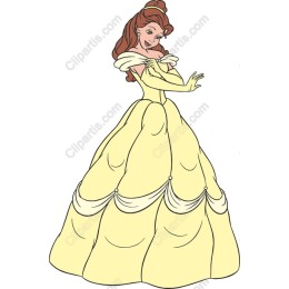 Elegant Princess in Yellow Gown