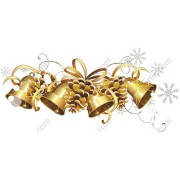 Golden Holiday Bells