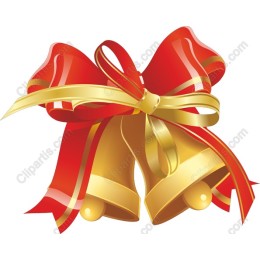 Festive Bells with Bow