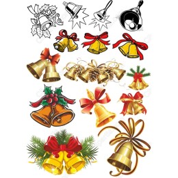 Christmas Bell Clipart Bundle