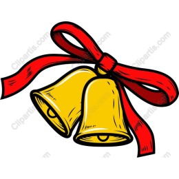 Festive Golden Bells Clipart
