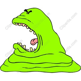 Vibrant Green Gooey Creature