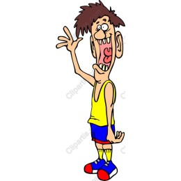 Cheerful Cartoon Character
