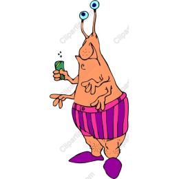 Charming Cartoon Snail