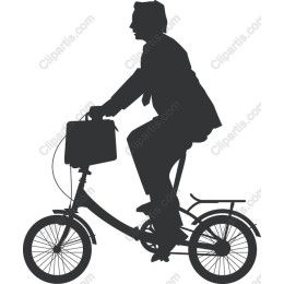 Businessman on Bicycle